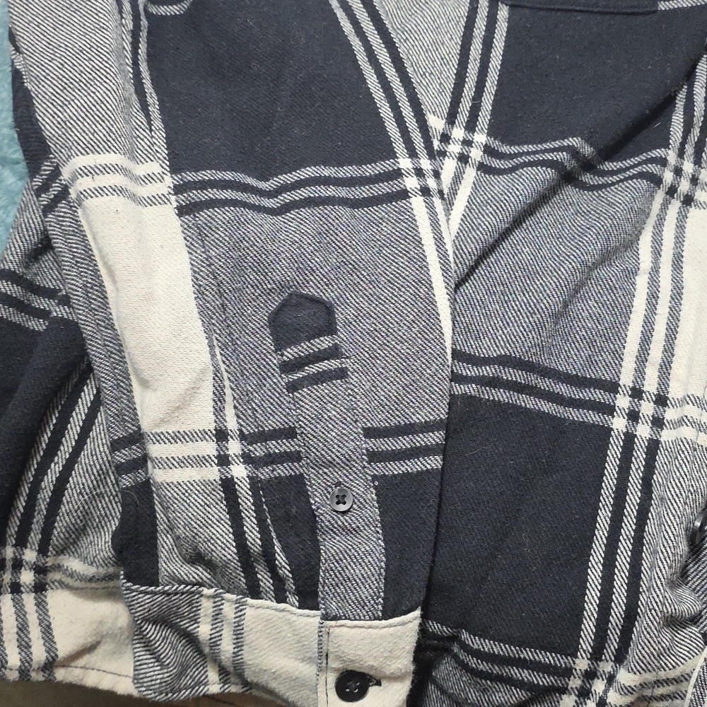 Fashion Nova Men Black and Gray Plaid Jacket - Picture 5 of 6
